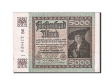 Banknote, Germany, 5000 Mark, 1922, 1922-12-02, AU(55-58)