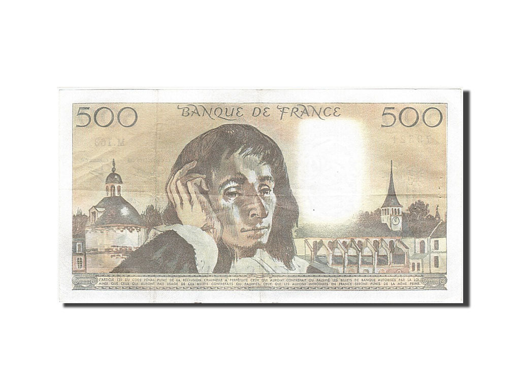 Banknote, France, 500 Francs, 500 F 1968-1993 ''Pascal'', 1982, 1982-08-05