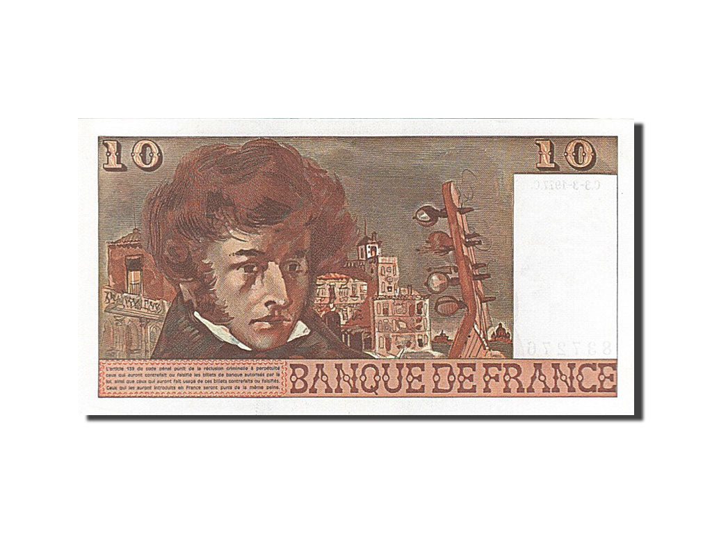 Billete, Francia, 10 Francs, 10 F 1972-1978 ''Berlioz'', 1977, 1977-03-03, SC