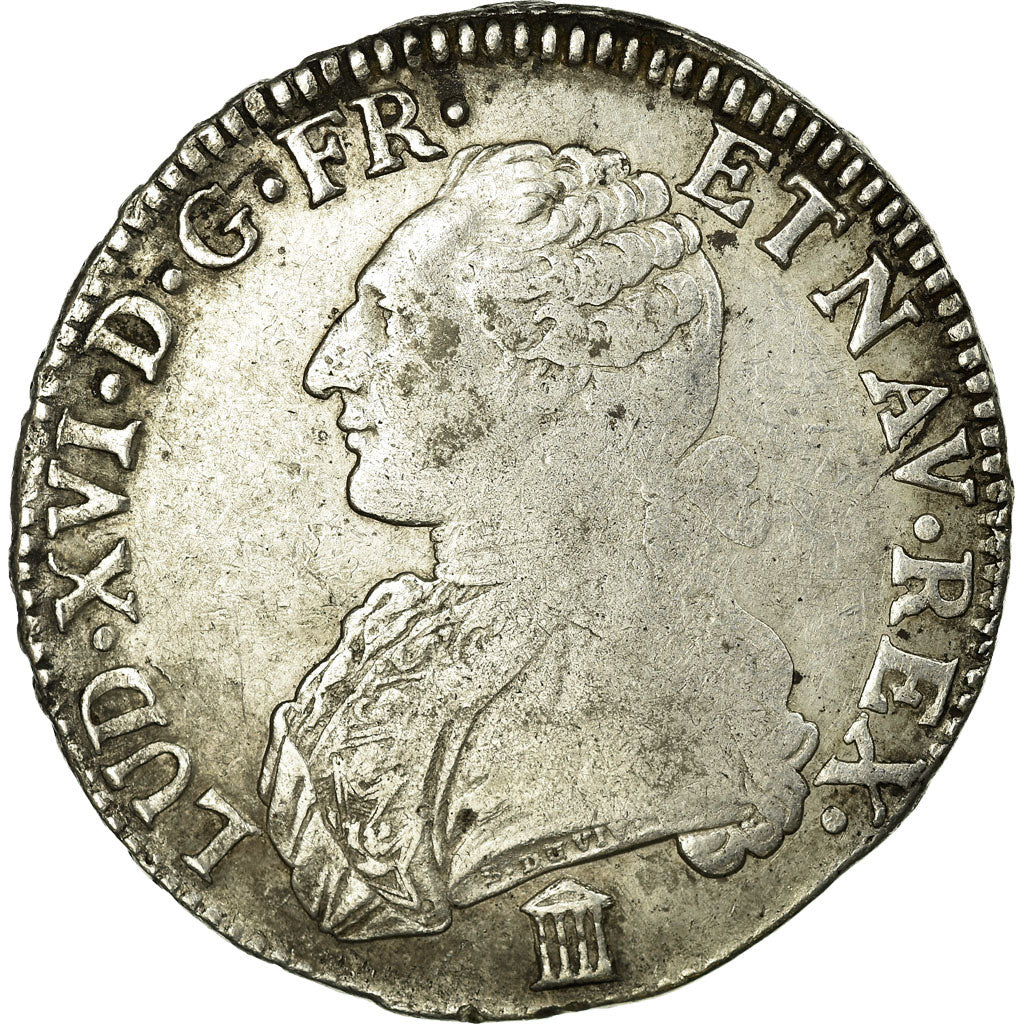 France, Louis XVI, Ecu, Écu aux branches d'olivier, 1784, Bordeaux, Silver