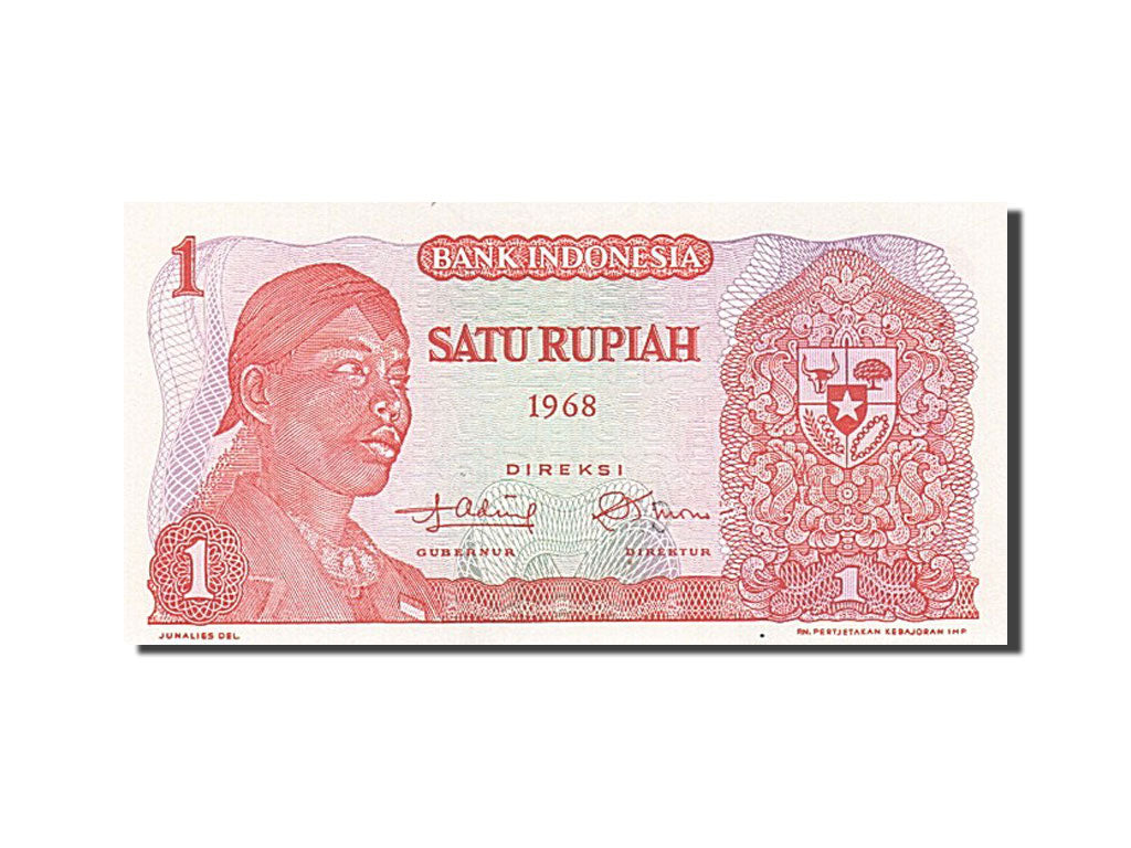 Banknote, Indonesia, 1 Rupiah, 1968, UNC(65-70)