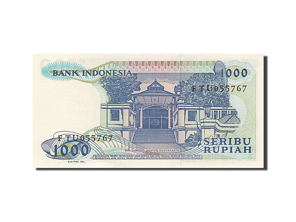 Geldschein, Indonesien, 1000 Rupiah, 1987, UNZ-