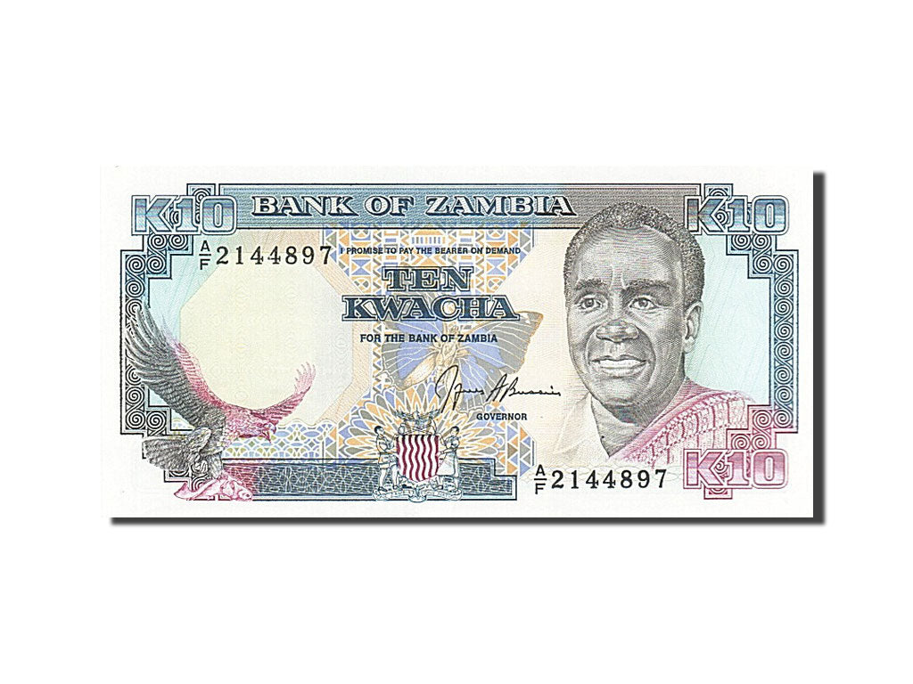 Banknote, Zambia, 10 Kwacha, 1989, UNC(63)