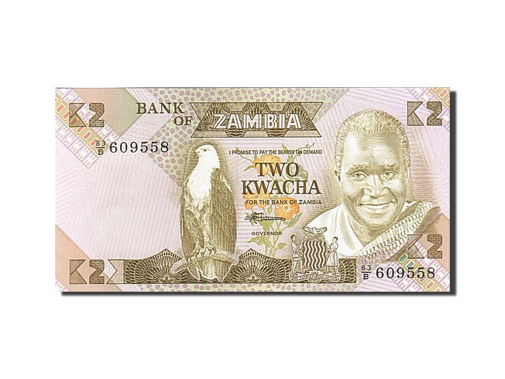 Banknote, Zambia, 2 Kwacha, 1980, UNC(65-70)