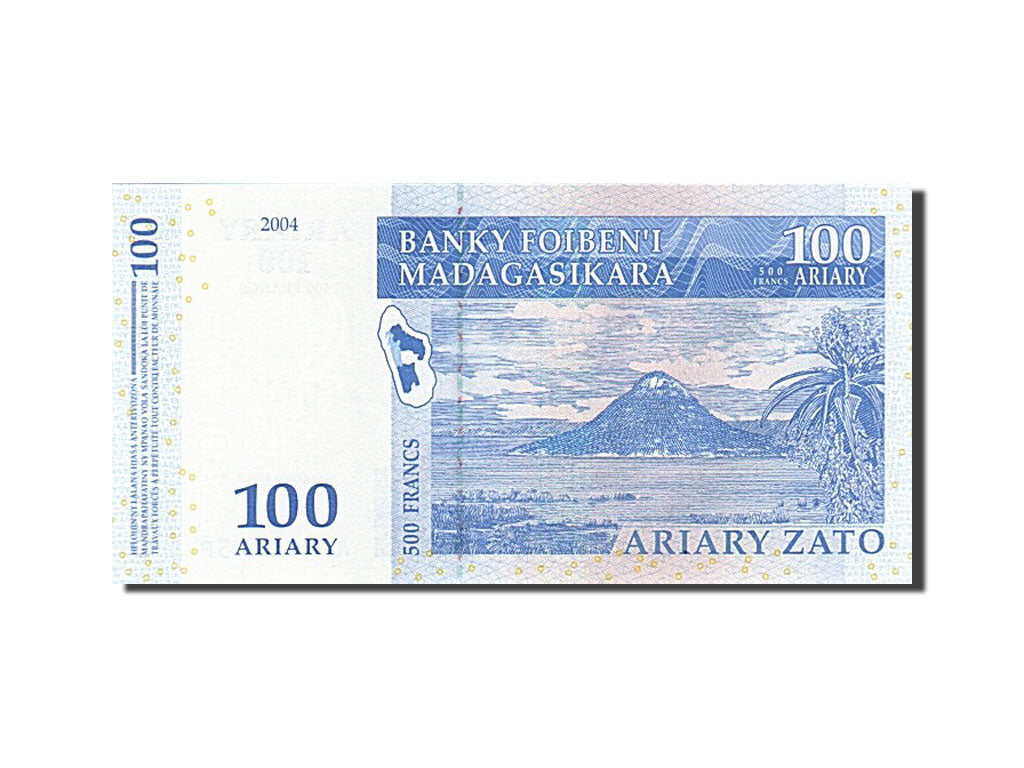 Billet, Madagascar, 100 Ariary, 2004, SPL
