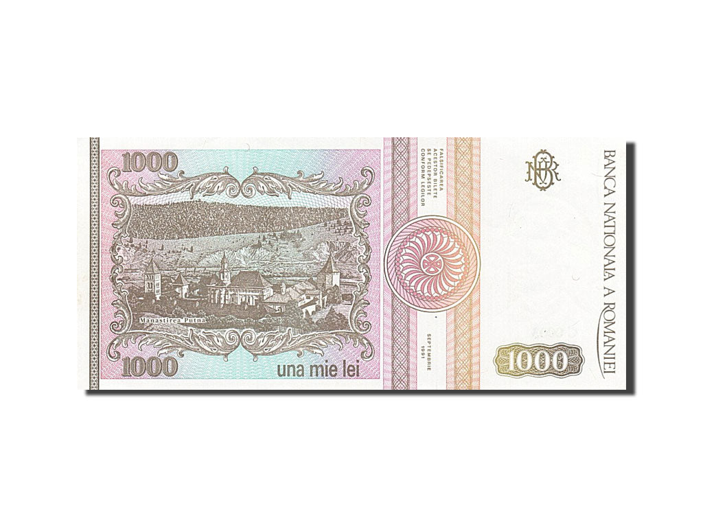 Billete, 1000 Lei, 1991, Rumanía, 1991-09-01, SC