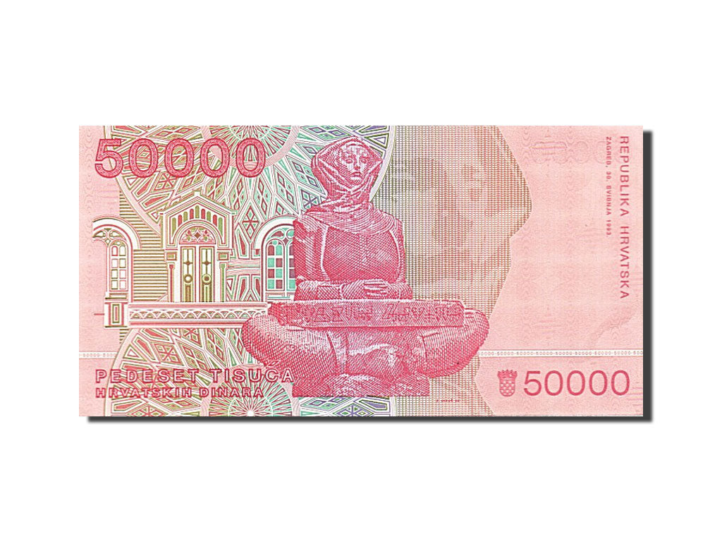 Banknote, Croatia, 50,000 Dinara, 1993, 1993-05-30, UNC(63)