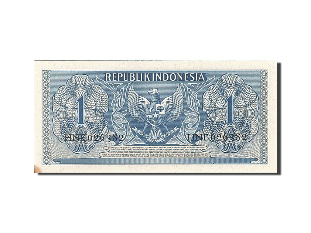 Geldschein, Indonesien, 1 Rupiah, 1956, UNZ-