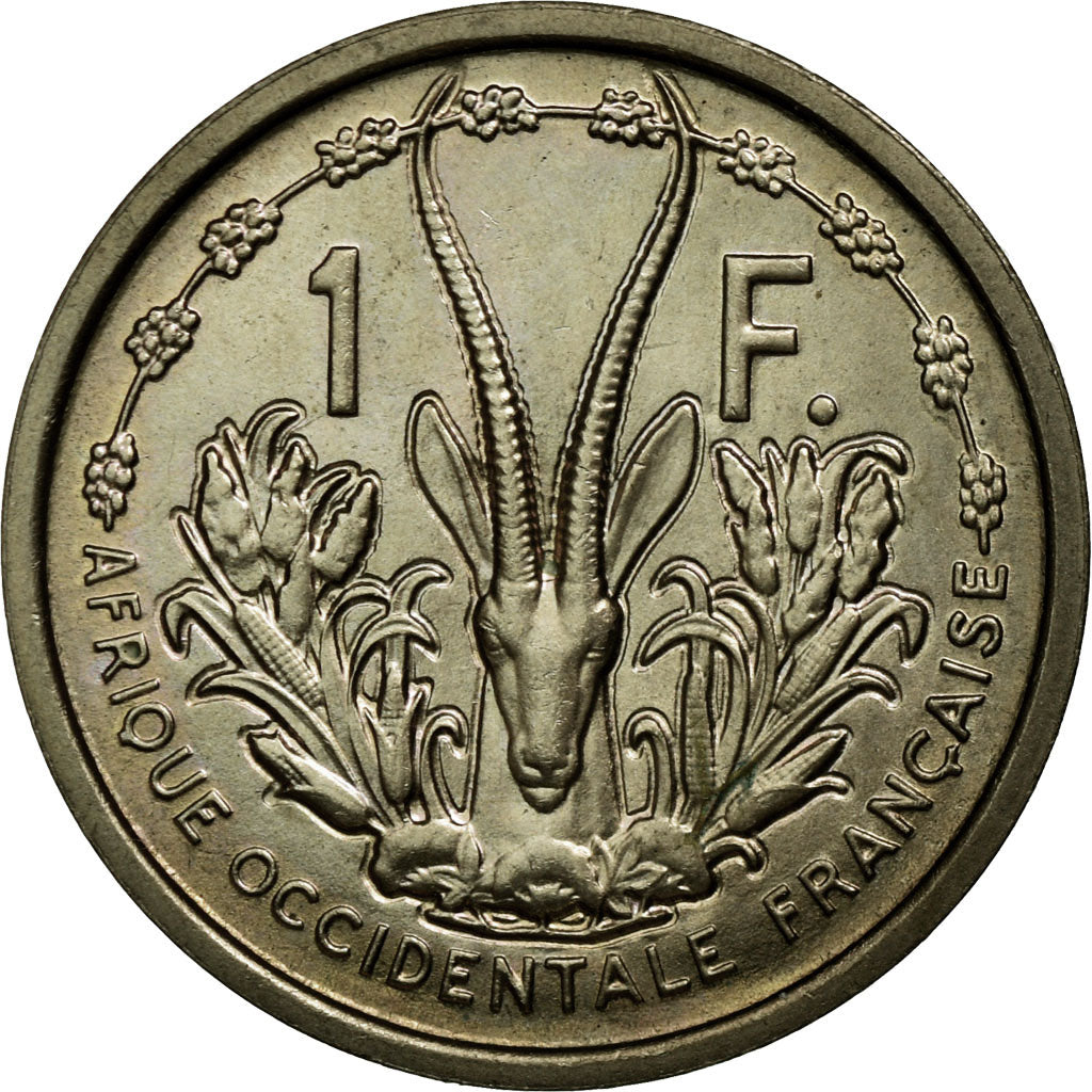 French West Africa, Franc, 1948, Copper-nickel, MS(65-70), Lecompte:4