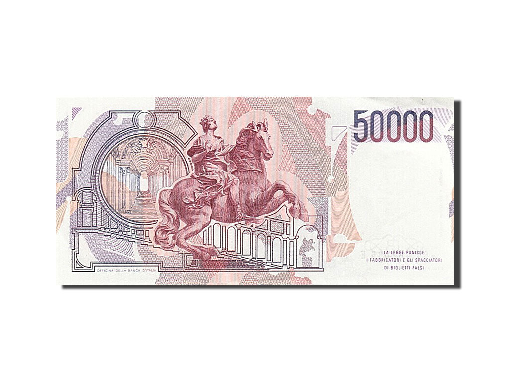 Biljet, Italië, 50,000 Lire, 1984, 1984-02-06, SUP