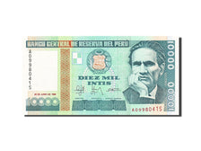 Banknote, Peru, 10,000 Intis, 1988, 1988-06-26, UNC(65-70)