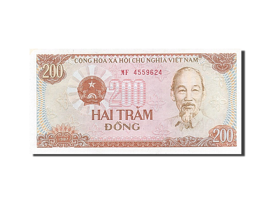 Banknote, Viet Nam, 200 Dông, 1987, UNC(60-62)