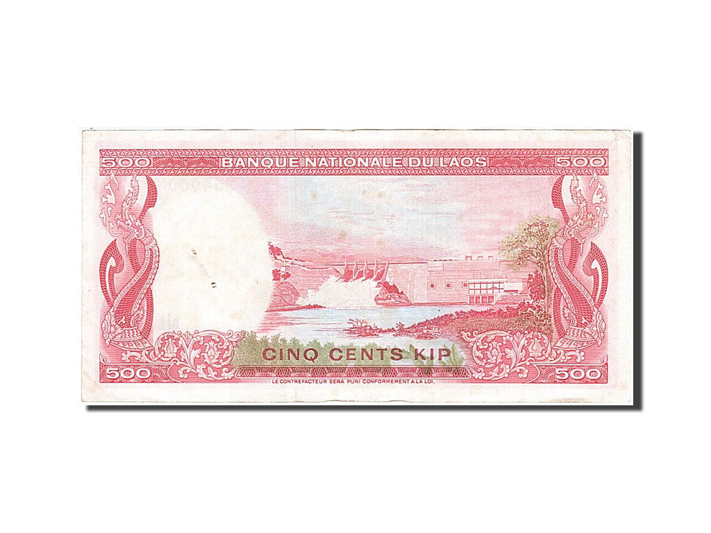 Banconote, Laos, 500 Kip, 1974, BB