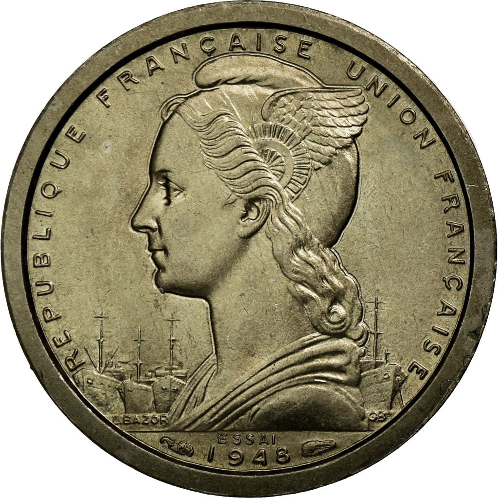 Afrique-Équatoriale française, Franc, 1948, Paris, Cupro-nickel, FDC