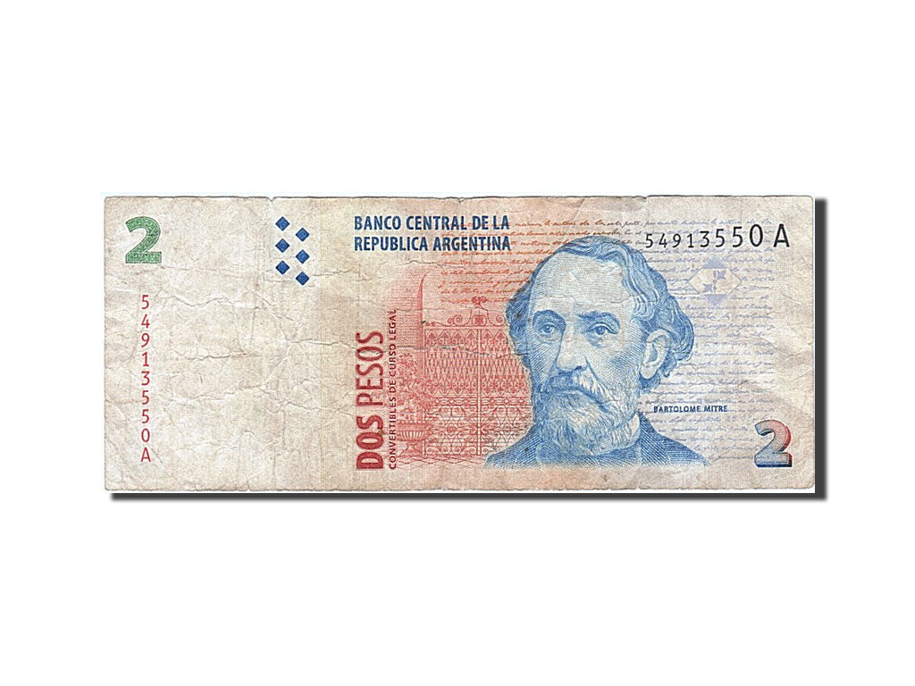 Banknot, Argentina, 2 Pesos, 1997, VF(20-25)