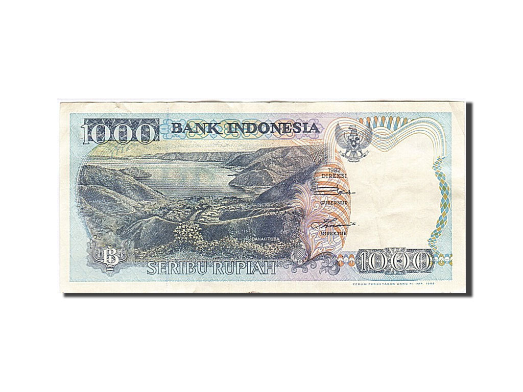 Banknote, Indonesia, 1000 Rupiah, 1992, AU(50-53)