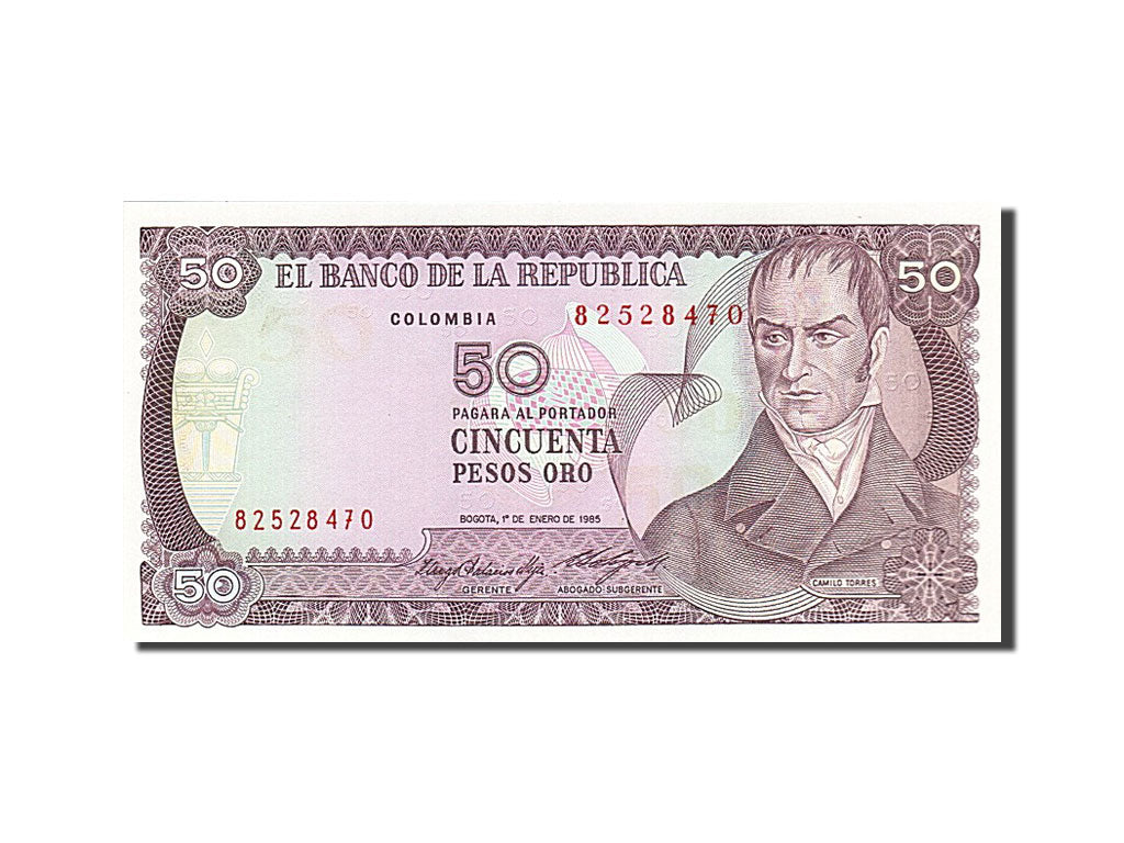 Banknote, Colombia, 50 Pesos Oro, 1985, 1985-01-01, UNC(65-70)
