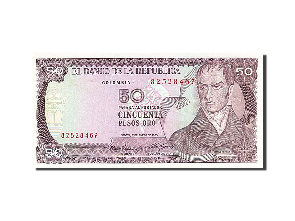 Banknote, Colombia, 50 Pesos Oro, 1985, 1985-01-01, UNC(65-70)