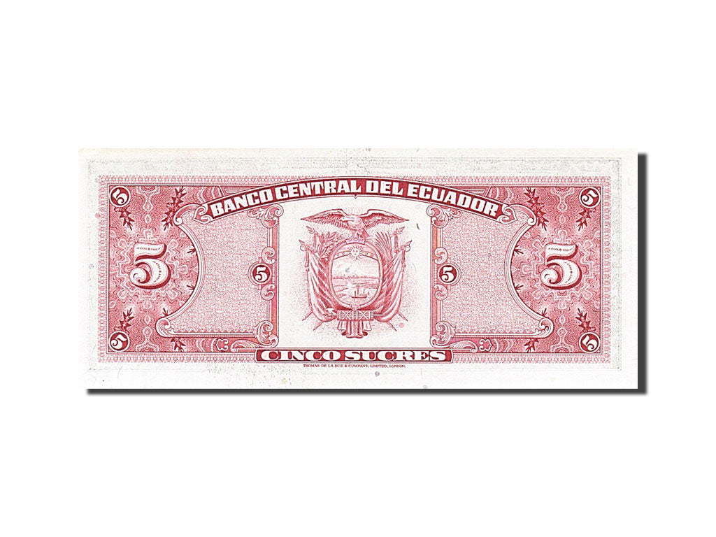 Billete, 5 Sucres, 1979, Ecuador, 1979-07-25, UNC