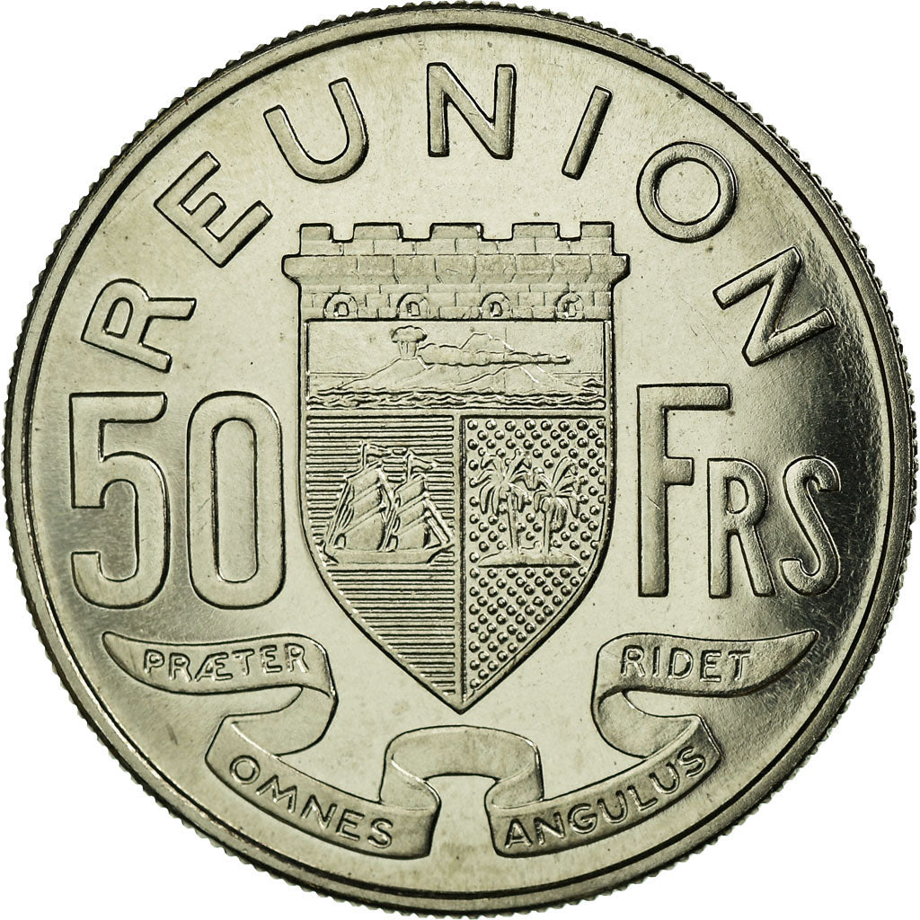 Réunion, 50 Francs, 1962, Nickel, MS(65-70), Lecompte:98