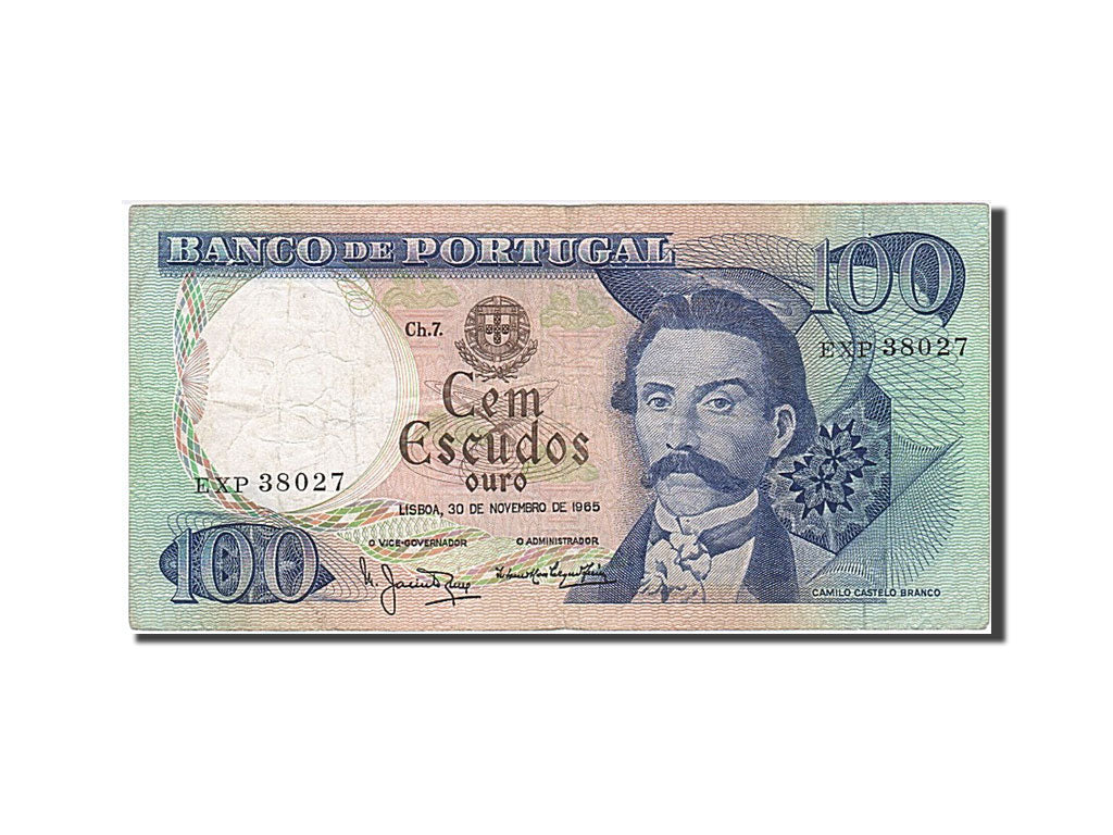 Banknote, Portugal, 100 Escudos, 1965, 1965-11-30, VF(30-35)