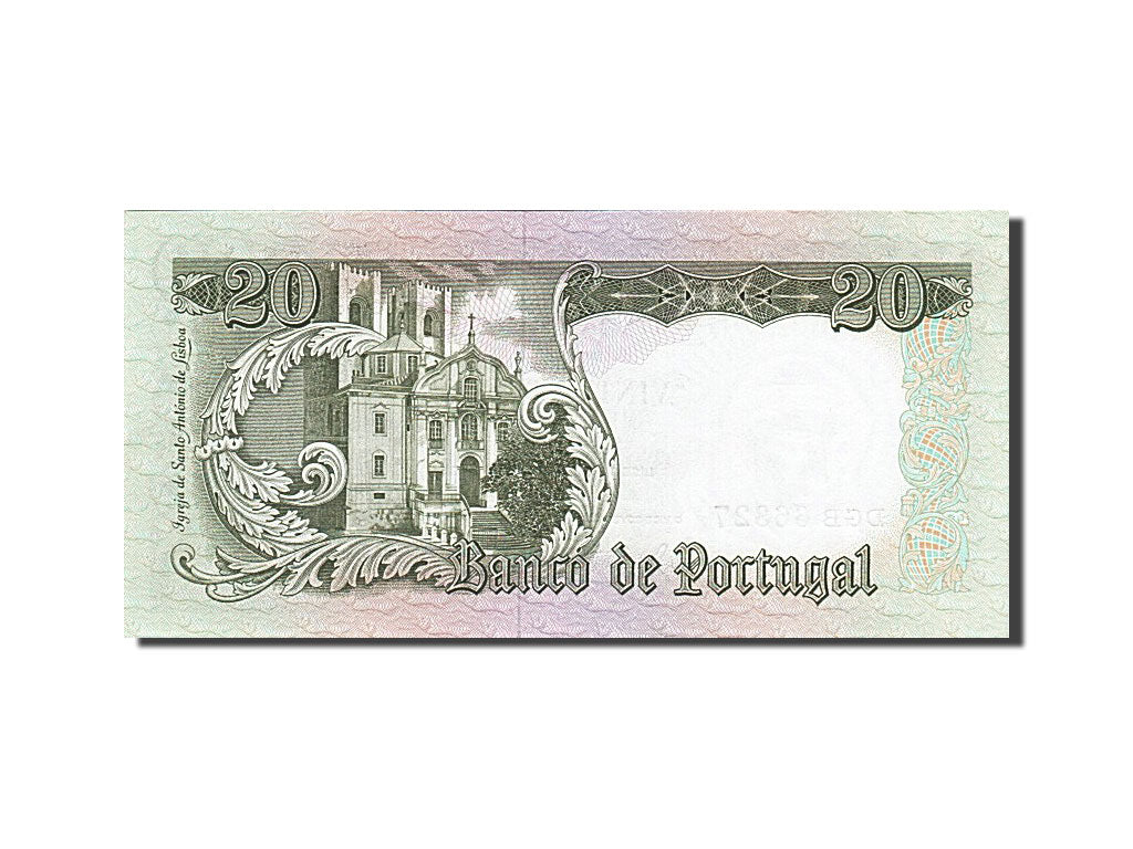 Banknote, Portugal, 20 Escudos, 1964, 1964-05-26, UNC(65-70)