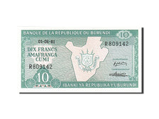 Banknote, Burundi, 10 Francs, 1981, 1981-06-01, UNC(65-70)