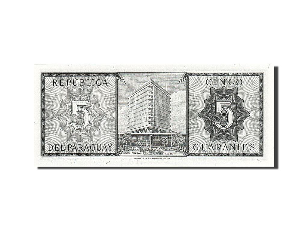Banknote, Paraguay, 5 Guaranies, 1952, UNC(63)