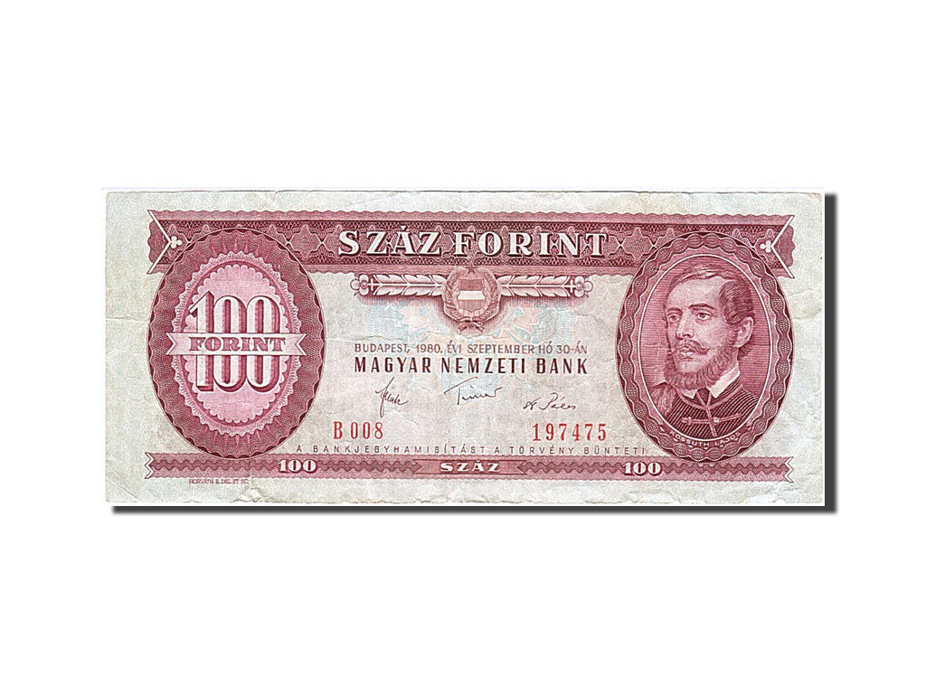 Banknote, Hungary, 100 Forint, 1980, 1980-09-30, VF(20-25)