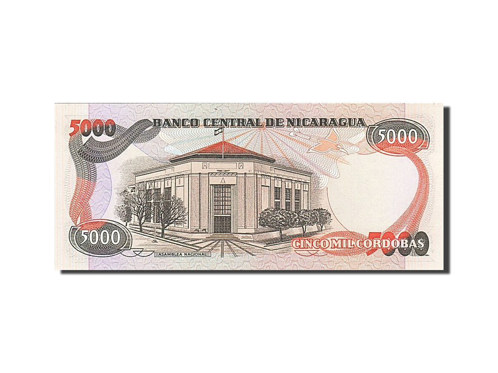 Banconote, Nicaragua, 5000 Cordobas, 1987, SPL