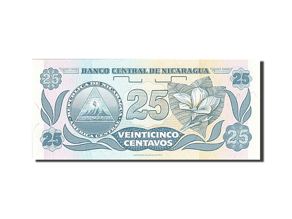Banknote, Nicaragua, 25 Centavos, 1991, UNC(63)