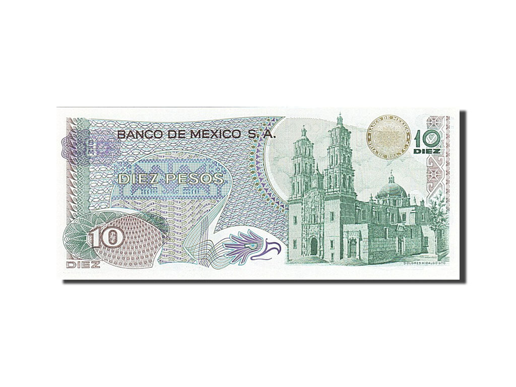 Billet, Mexique, 10 Pesos, 1977, 1977-02-18, SPL