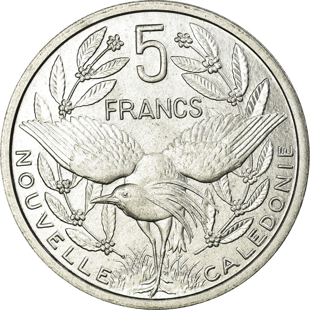 Nova Caledónia, 5 Francs, 1952, Paris, Alumínio, MS(65-70), Lecompte:70