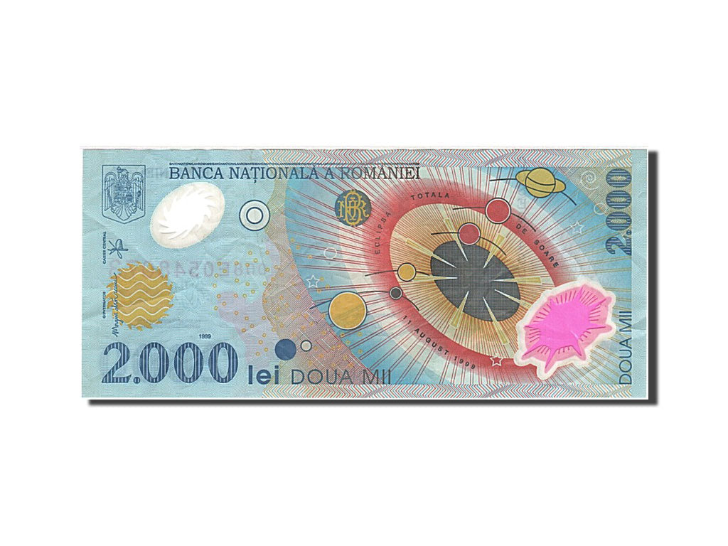 Banconote, Romania, 2000 Lei, 1999, 1999-08-11, BB