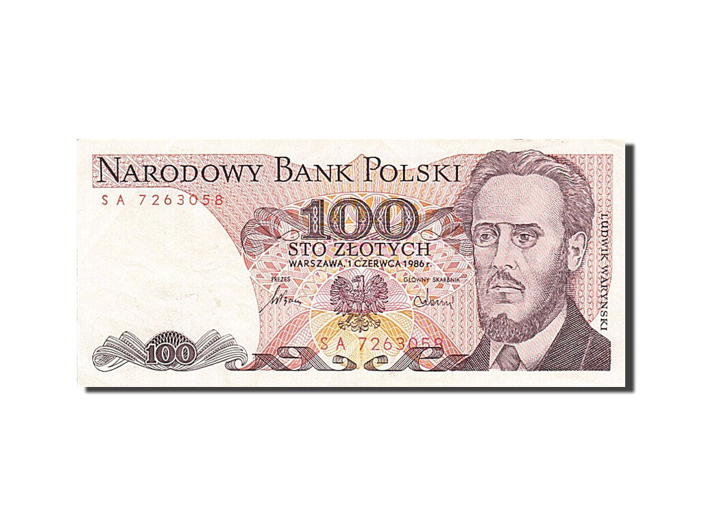 Banconote, Polonia, 100 Zlotych, 1986, 1986-06-01, MB+