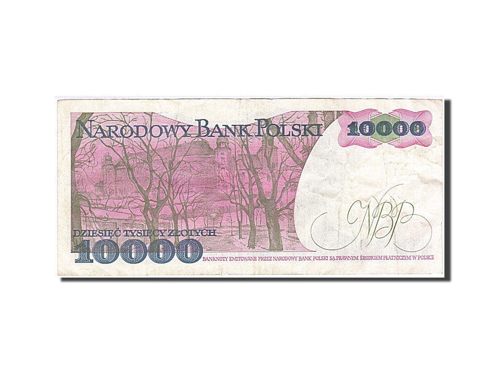 Billet, Pologne, 10,000 Zlotych, 1988, 1988-12-01, TB