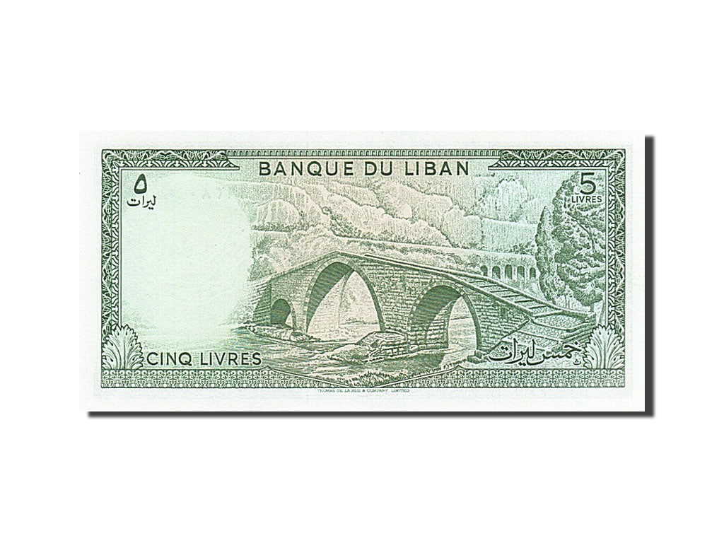 Banknote, Lebanon, 5 Livres, 1986, UNC(63)