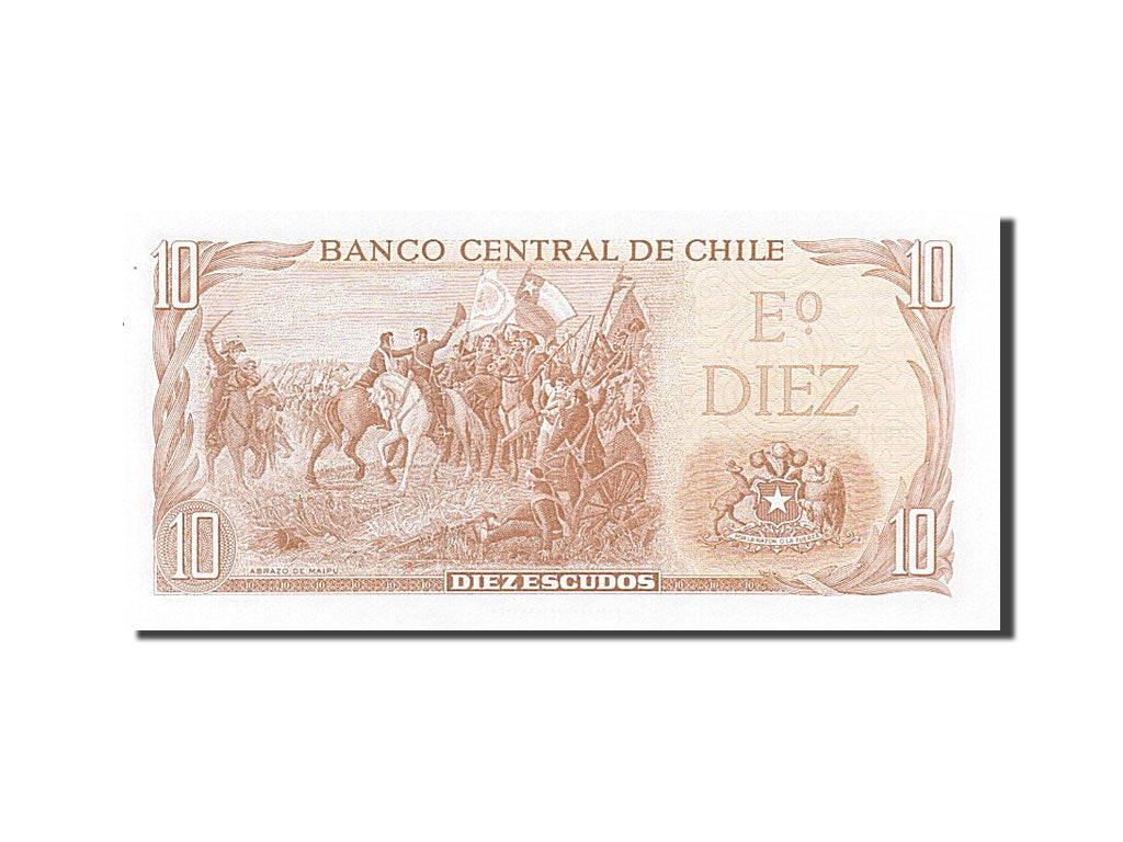 Billet, Chile, 10 Escudos, 1962, SPL