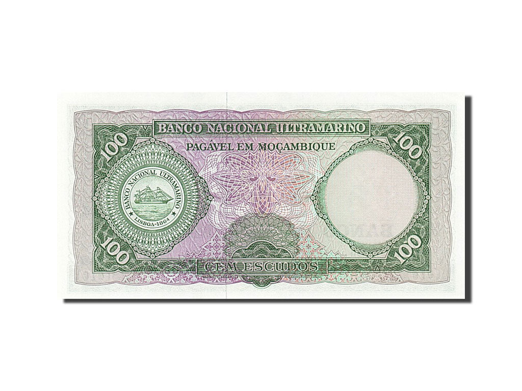 Banknote, Mozambique, 100 Escudos, 1961, 1961-03-27, UNC(65-70)