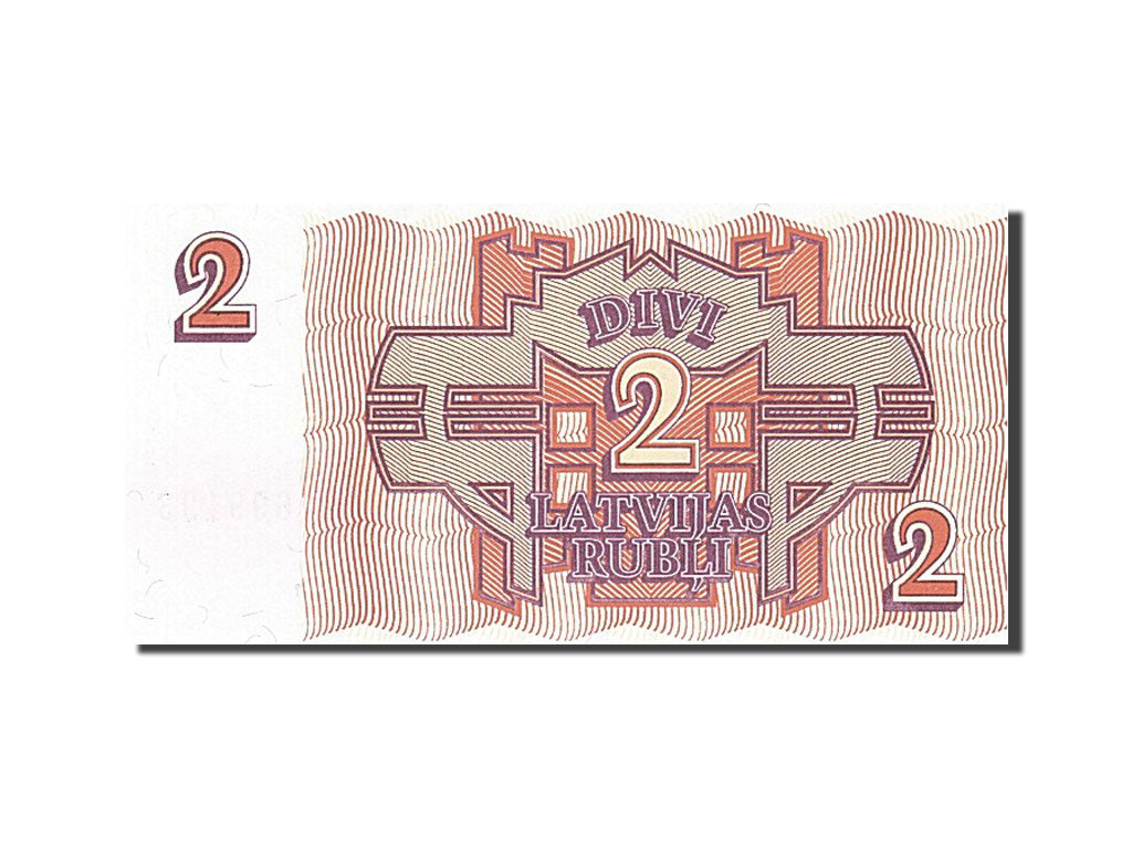 Banknot, Łotwa, 2 Rubli, 1992, UNC(63)