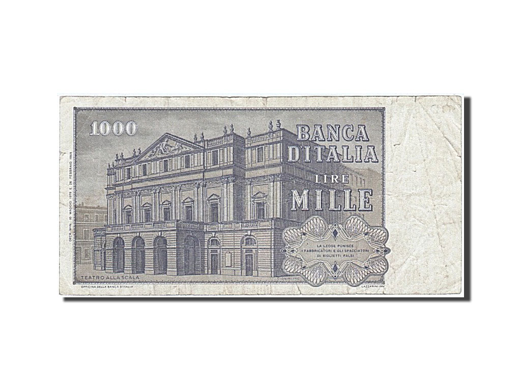 Geldschein, Italien, 1000 Lire, 1969, S