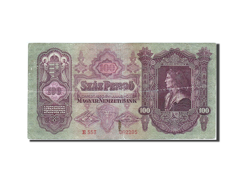 Banknote, Hungary, 100 Pengö, 1930, 1930-07-01, VG(8-10)
