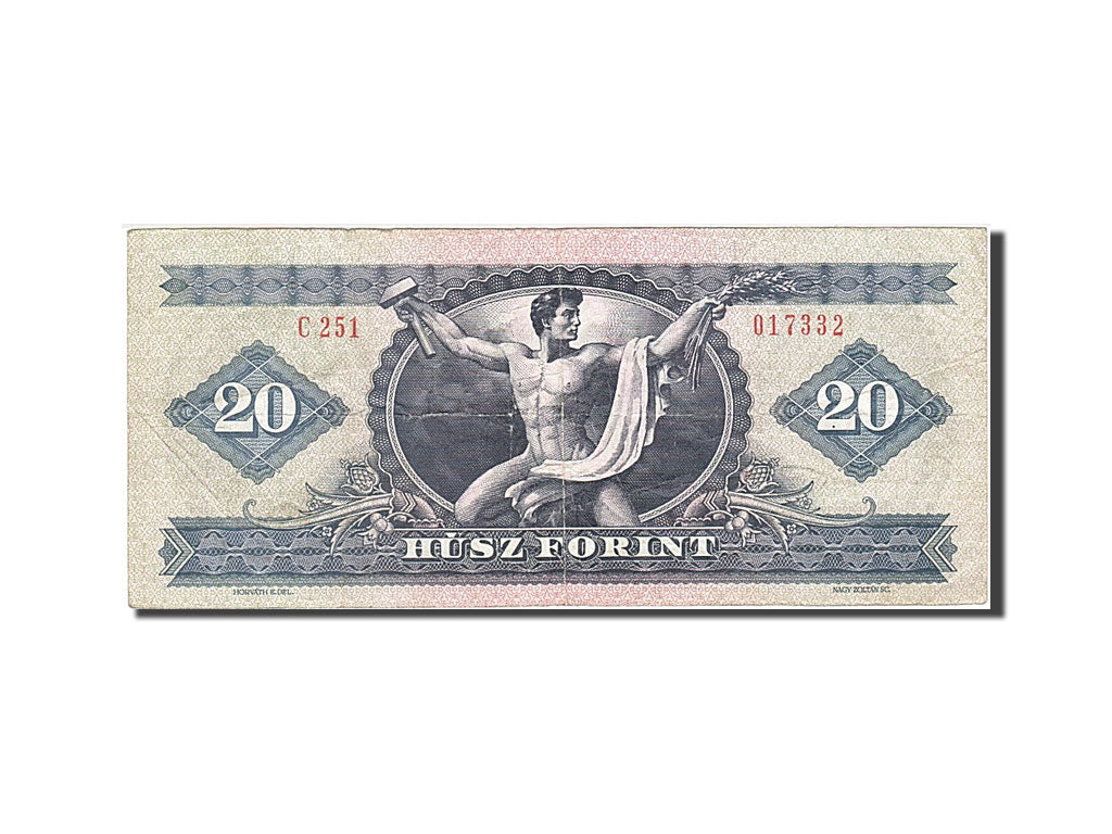 Banknote, Hungary, 20 Forint, 1980, 1980-09-30, VF(20-25)