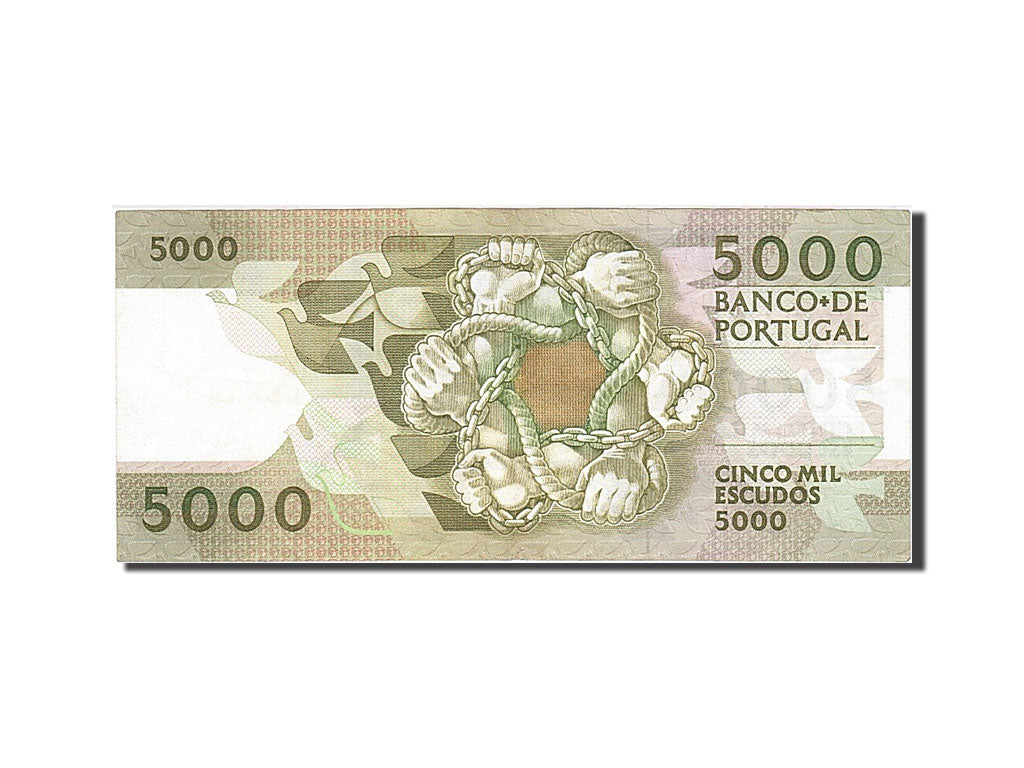 Banknote, Portugal, 5000 Escudos, 1987, 1987-02-12, KM:183a, AU(55-58)