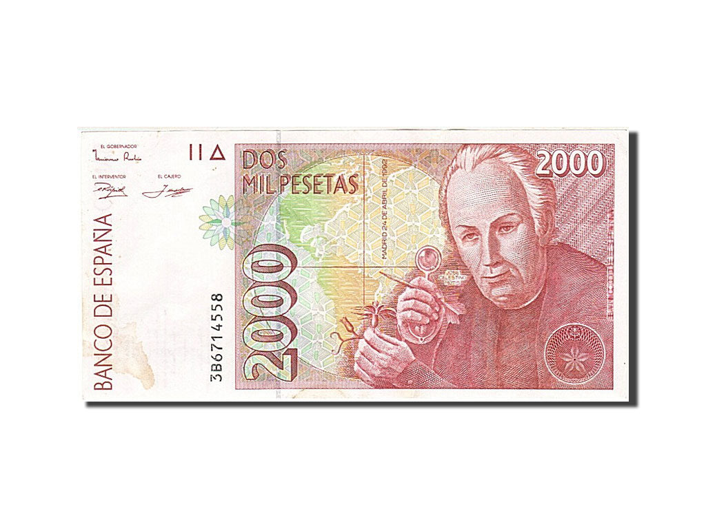 Geldschein, Spanien, 2000 Pesetas, 1992, 1992-04-24, SS