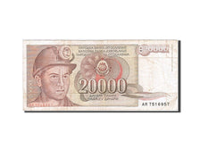 Banknote, Yugoslavia, 20,000 Dinara, 1987, 1987-05-01, VF(20-25)