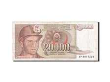 Banknote, Yugoslavia, 20,000 Dinara, 1987, 1987-05-01, VF(20-25)