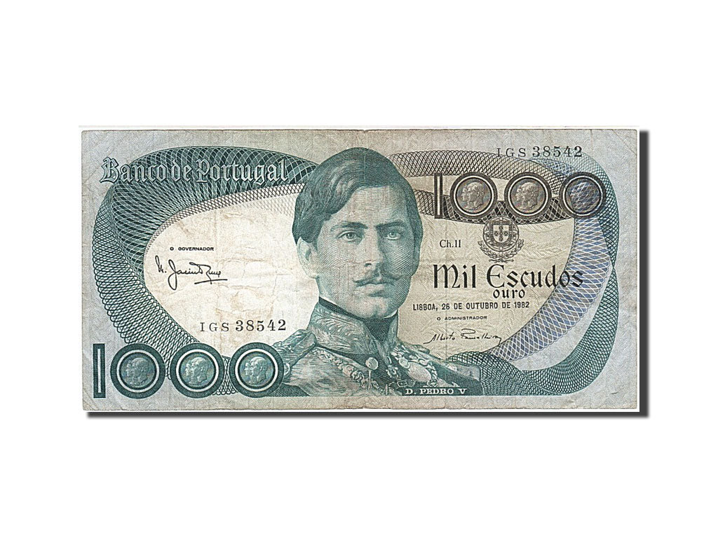 Banknote, Portugal, 1000 Escudos, 1982, 1982-10-26, VF(30-35)