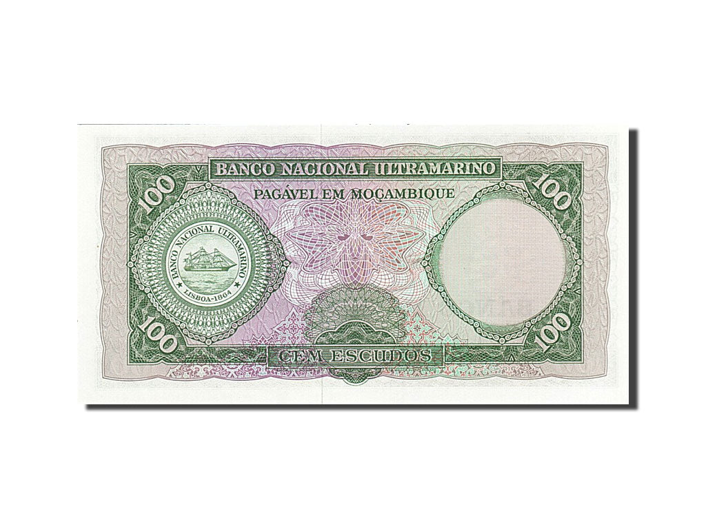 Banknote, Mozambique, 100 Escudos, 1961, 1961-03-27, UNC(63)