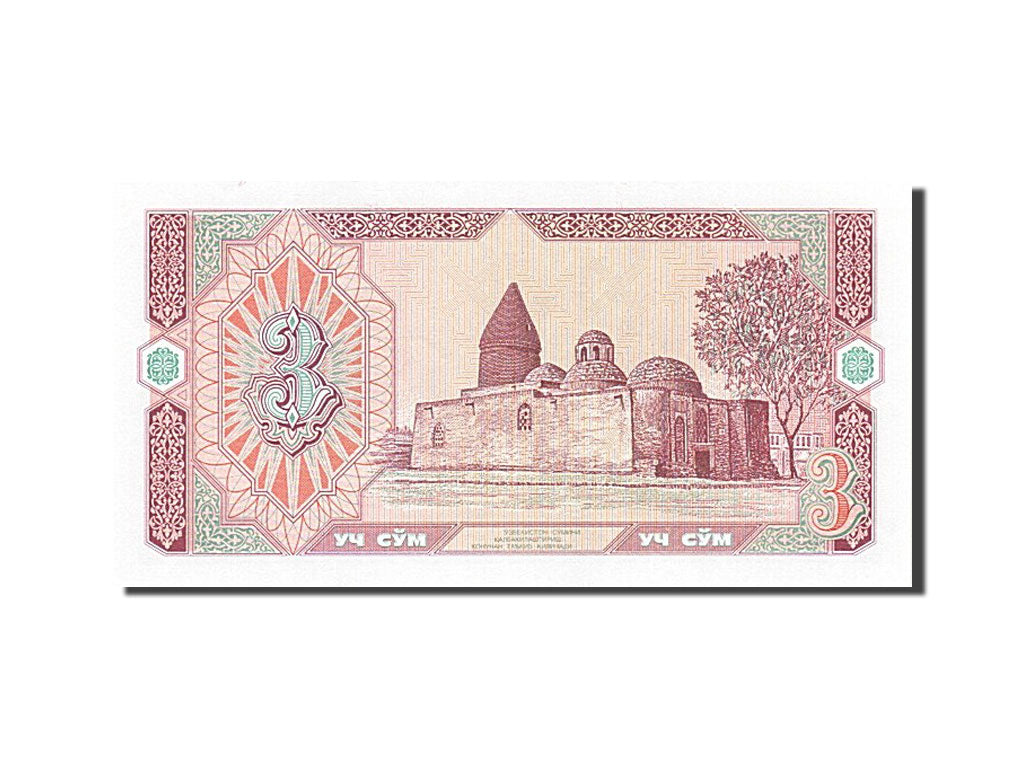 Geldschein, Uzbekistan, 3 Sum, 1994, UNZ
